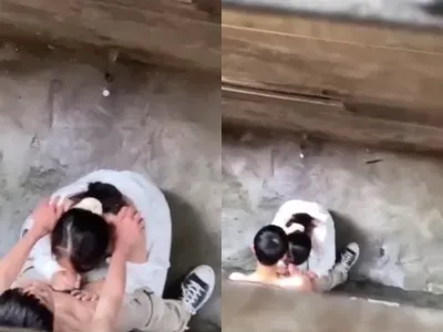 Quay lén học sinh nữ liếm thằng nhỏ anh bồ ở khe nhà