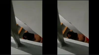 Quay lén địt nhau lén lút ở thang bộ chung cư