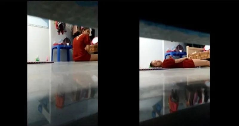 Quay lén bồ thủ dâm trong phòng